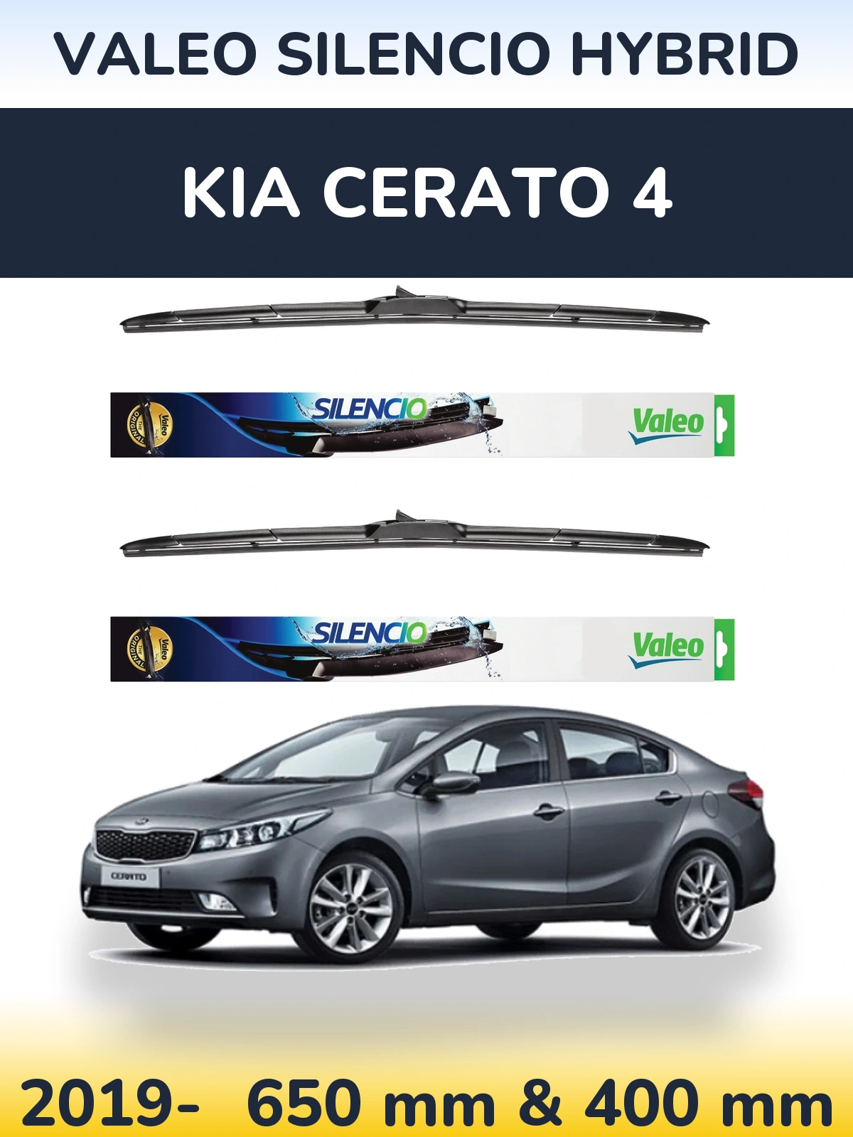Torkarblad Valeo Silencio Hybrid för KIA Cerato 4