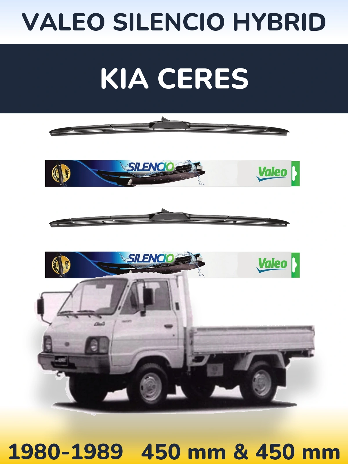 Torkarblad Valeo Silencio Hybrid för KIA Ceres