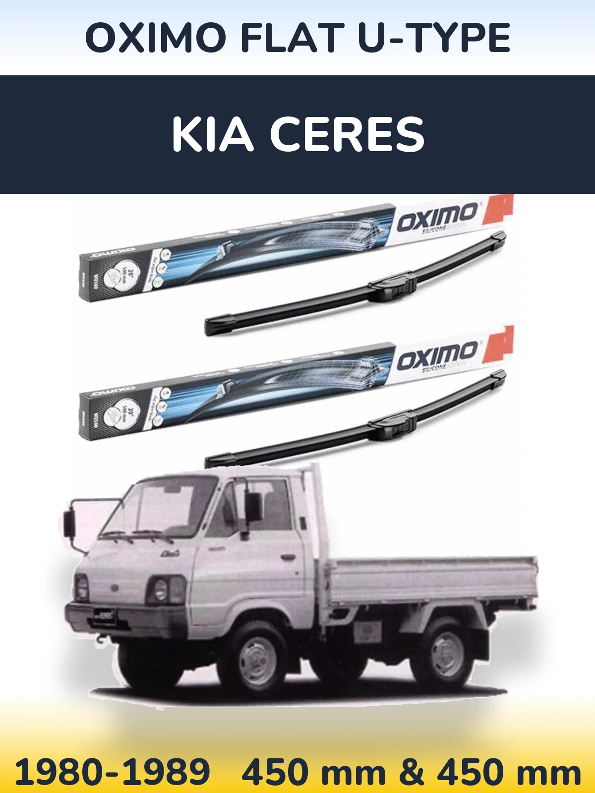 Torkarblad Oximo Flat U-type för KIA Ceres