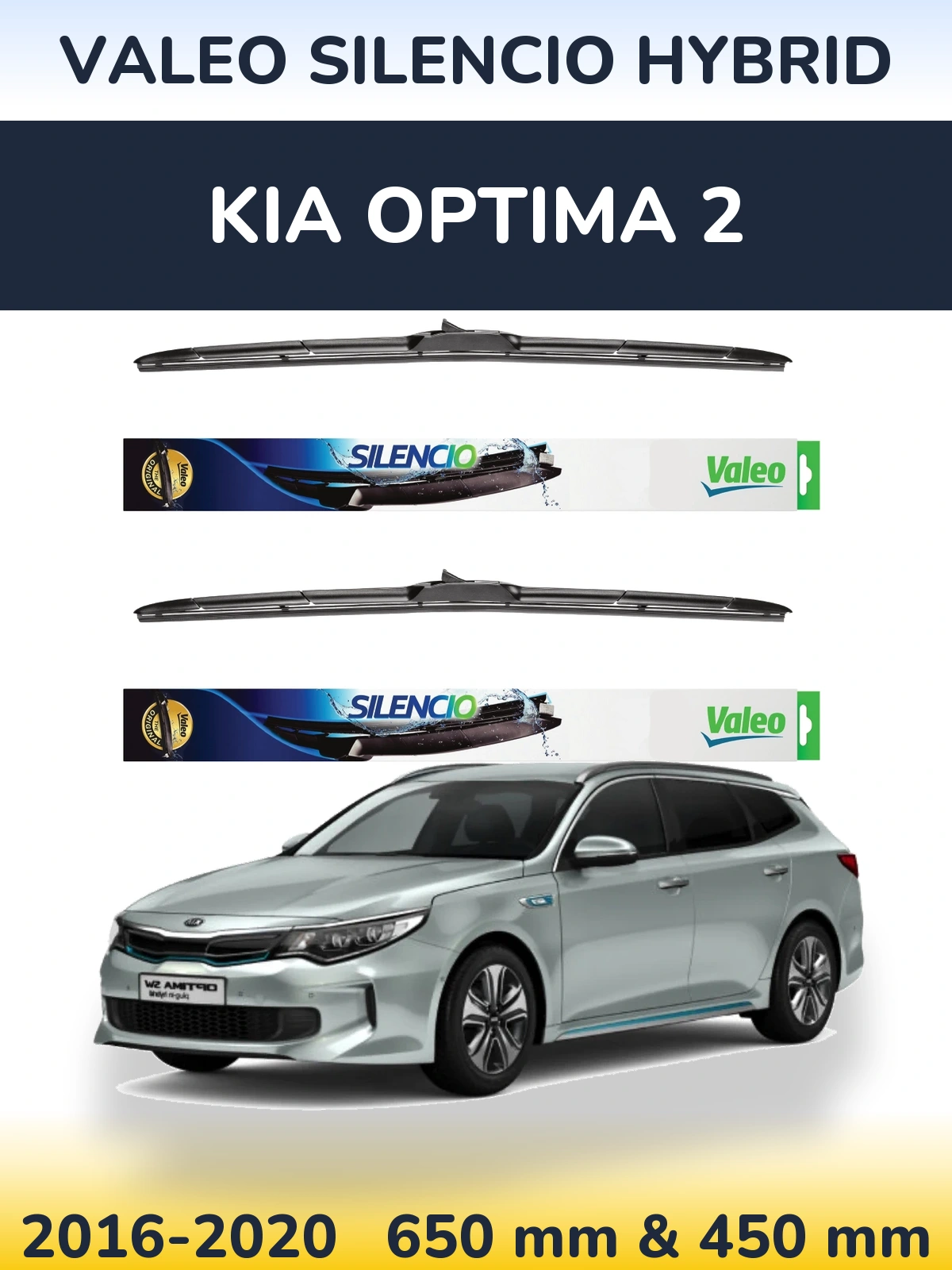 Torkarblad Valeo Silencio Hybrid för KIA Optima 2