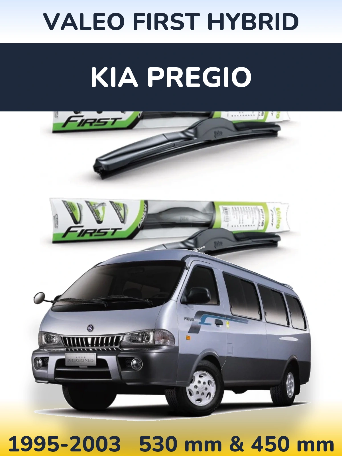 Torkarblad Valeo First Hybrid för KIA Pregio