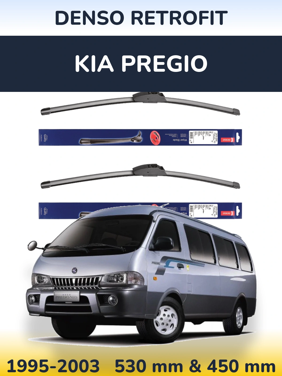 Torkarblad Denso Retrofit för KIA Pregio
