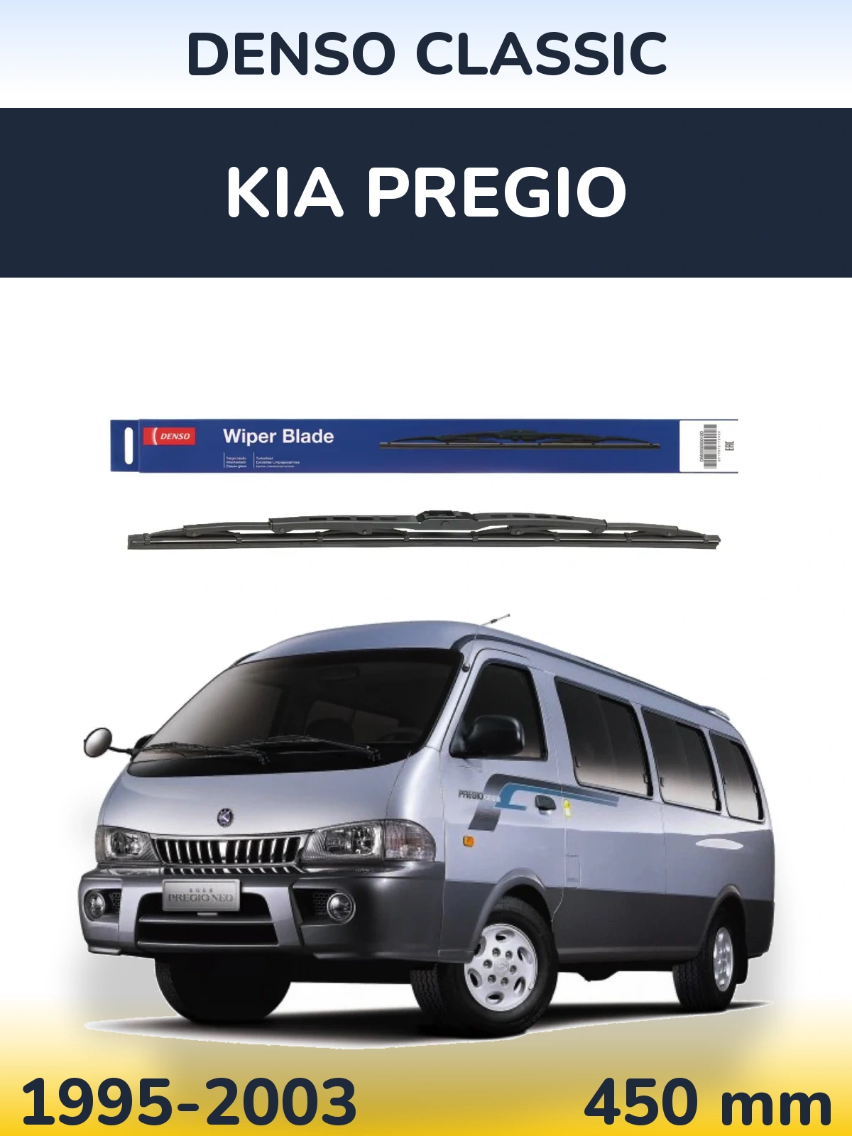 Torkarblad Denso Classic för KIA Pregio