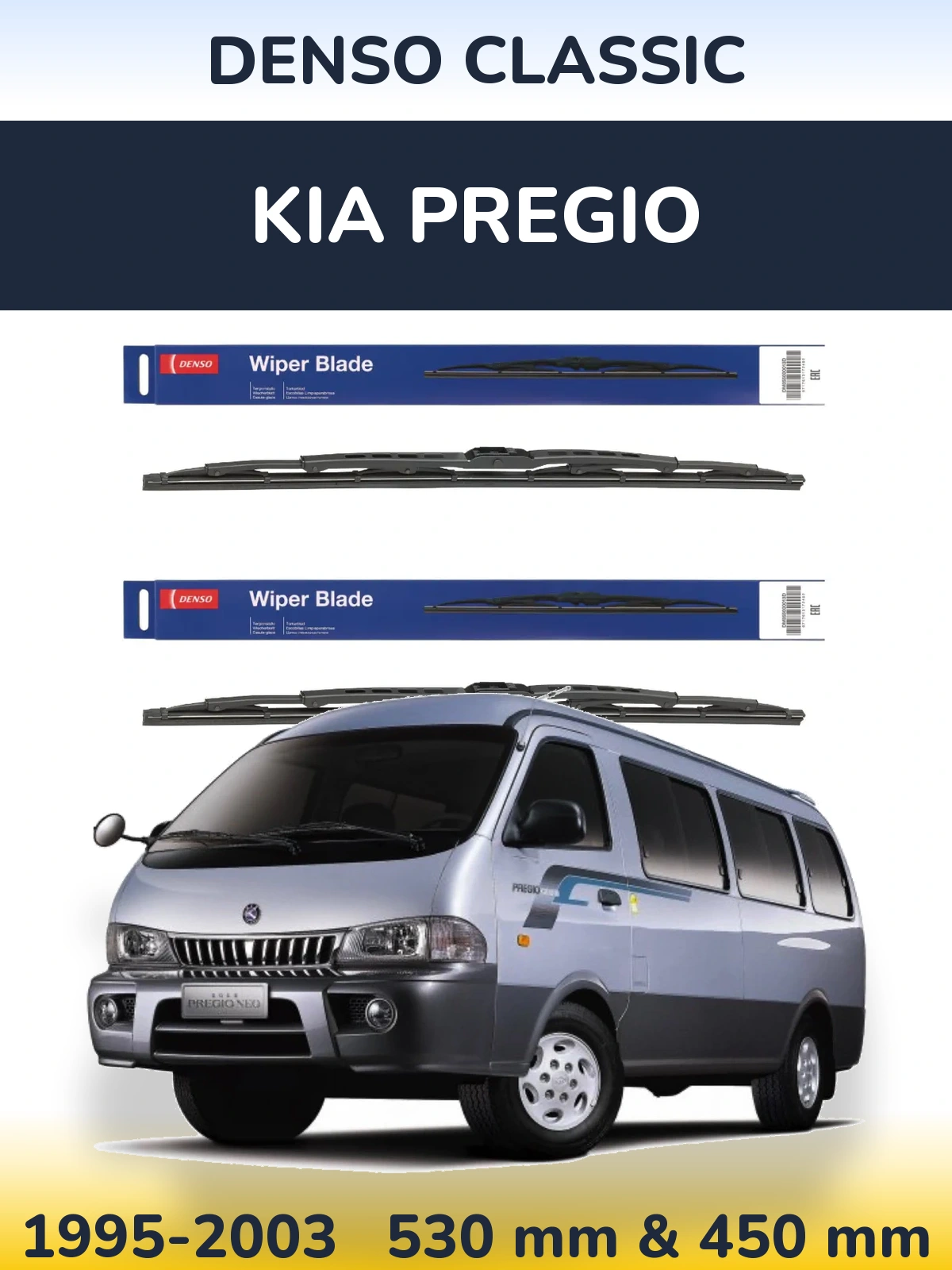 Torkarblad Denso Classic för KIA Pregio