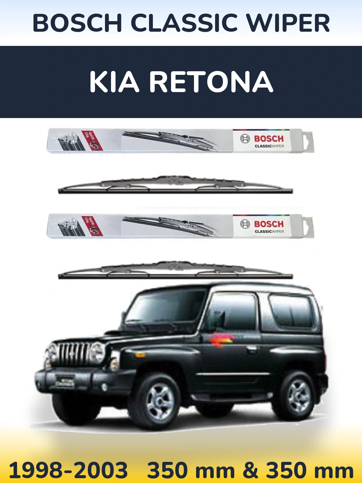 Torkarblad BOSCH Classic Wiper för KIA Retona