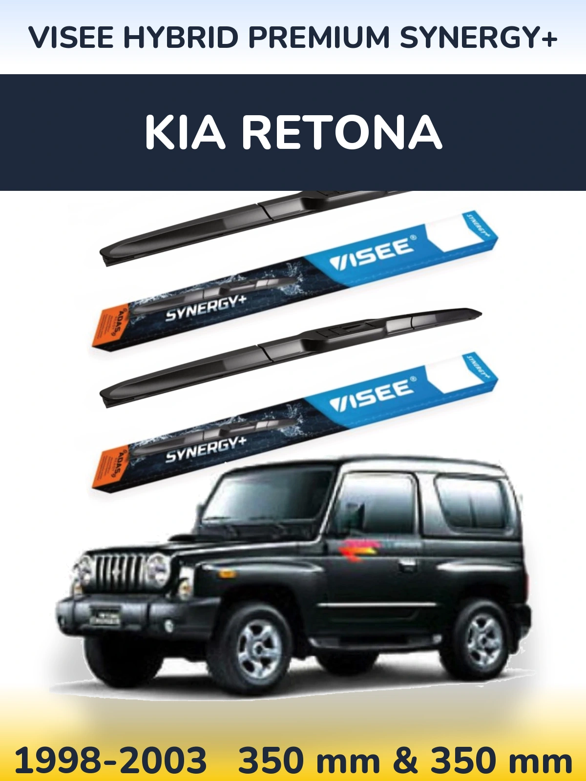Torkarblad VISEE HYBRID PREMIUM SYNERGY+ för KIA Retona