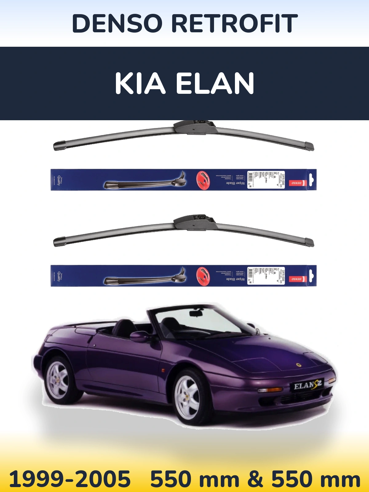 Torkarblad Denso Retrofit för KIA Elan