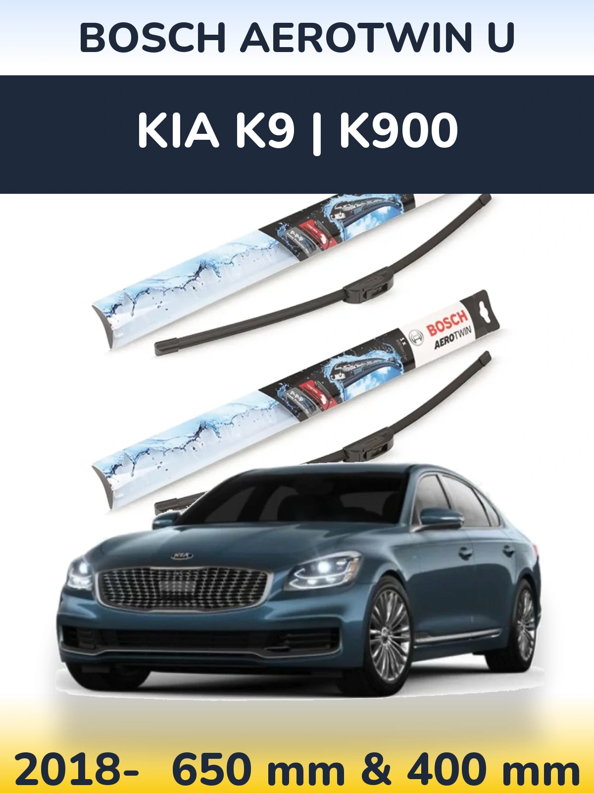 Torkarblad BOSCH AeroTwin U för KIA K9 | K900