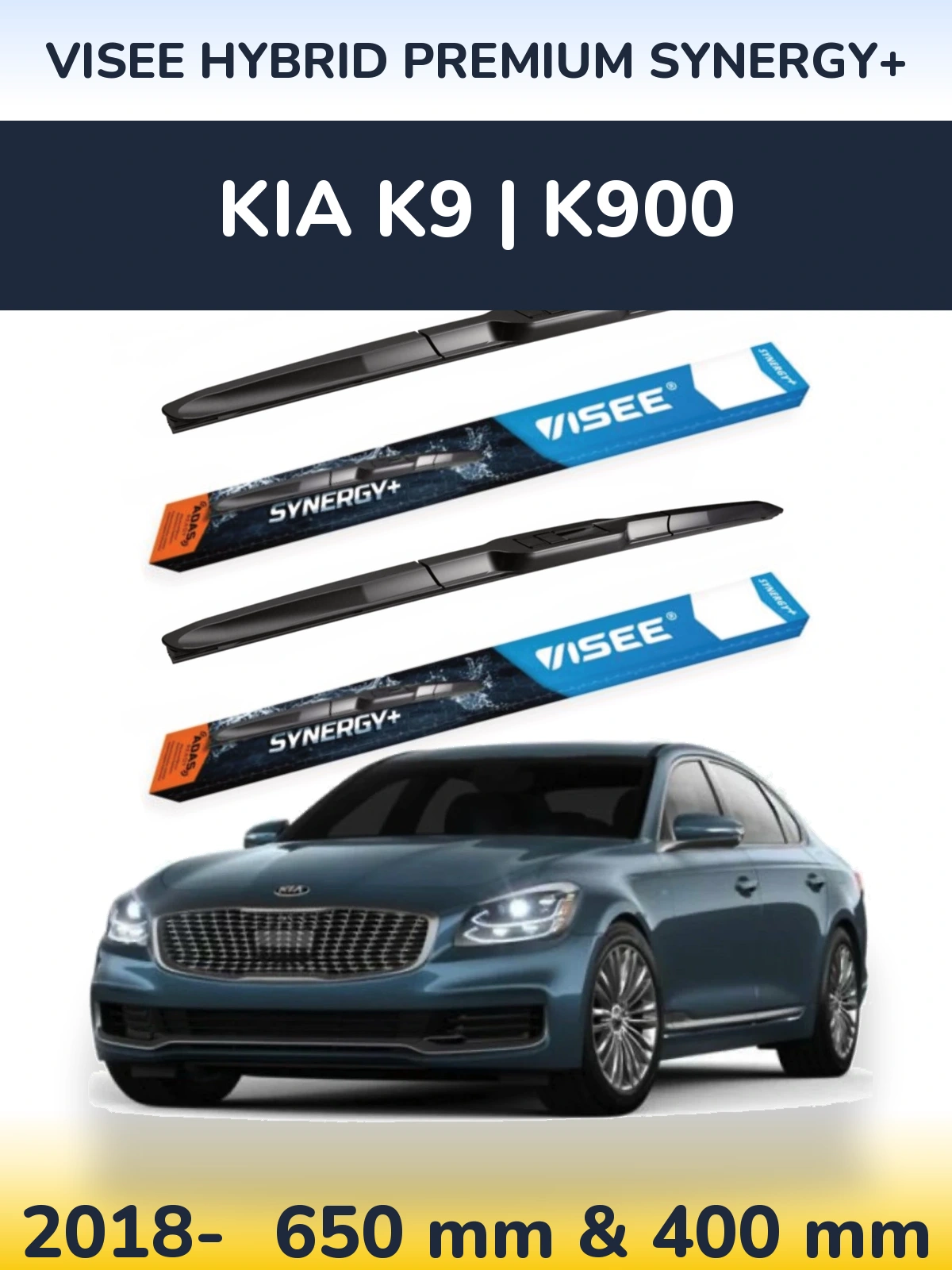 Torkarblad VISEE HYBRID PREMIUM SYNERGY+ för KIA K9 | K900