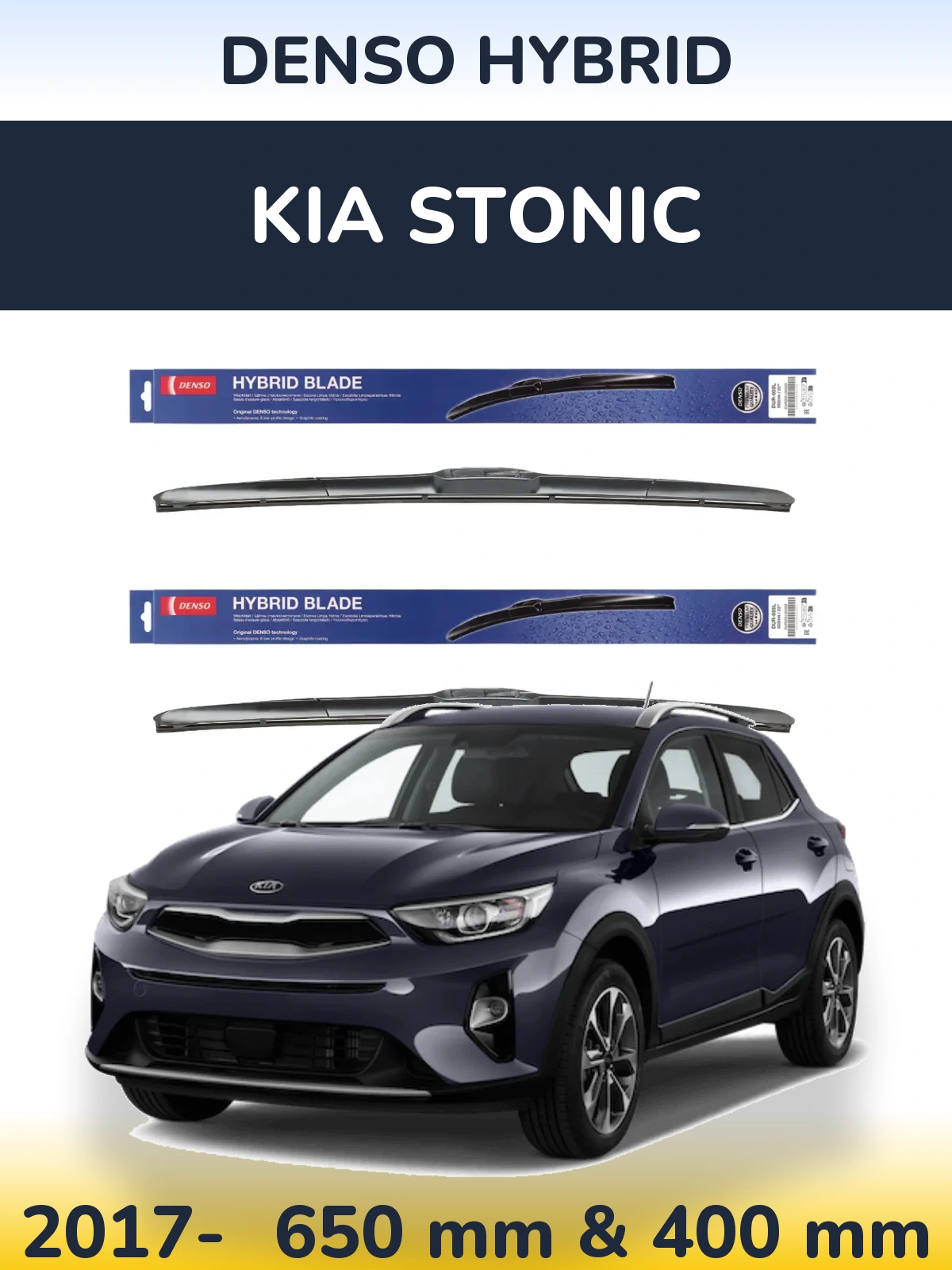 Torkarblad Denso Hybrid för KIA Stonic
