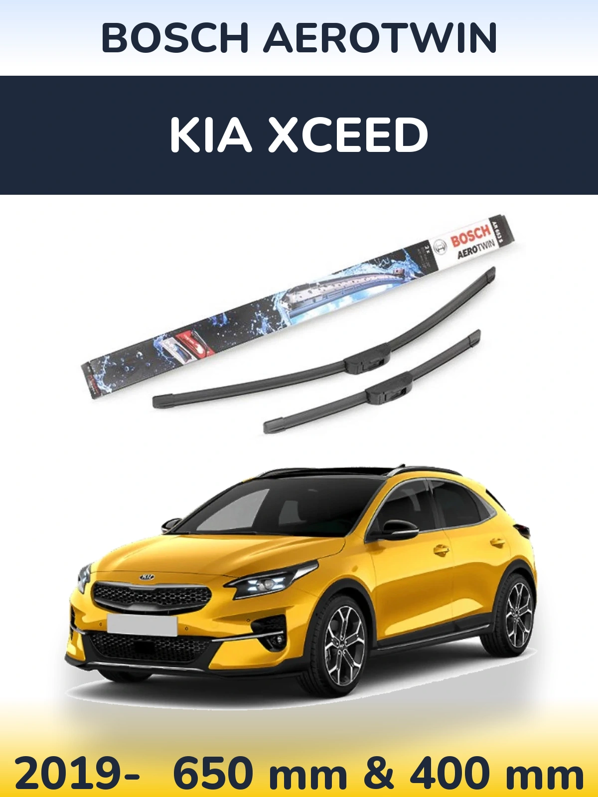 Torkarblad BOSCH AeroTwin för KIA XCeed