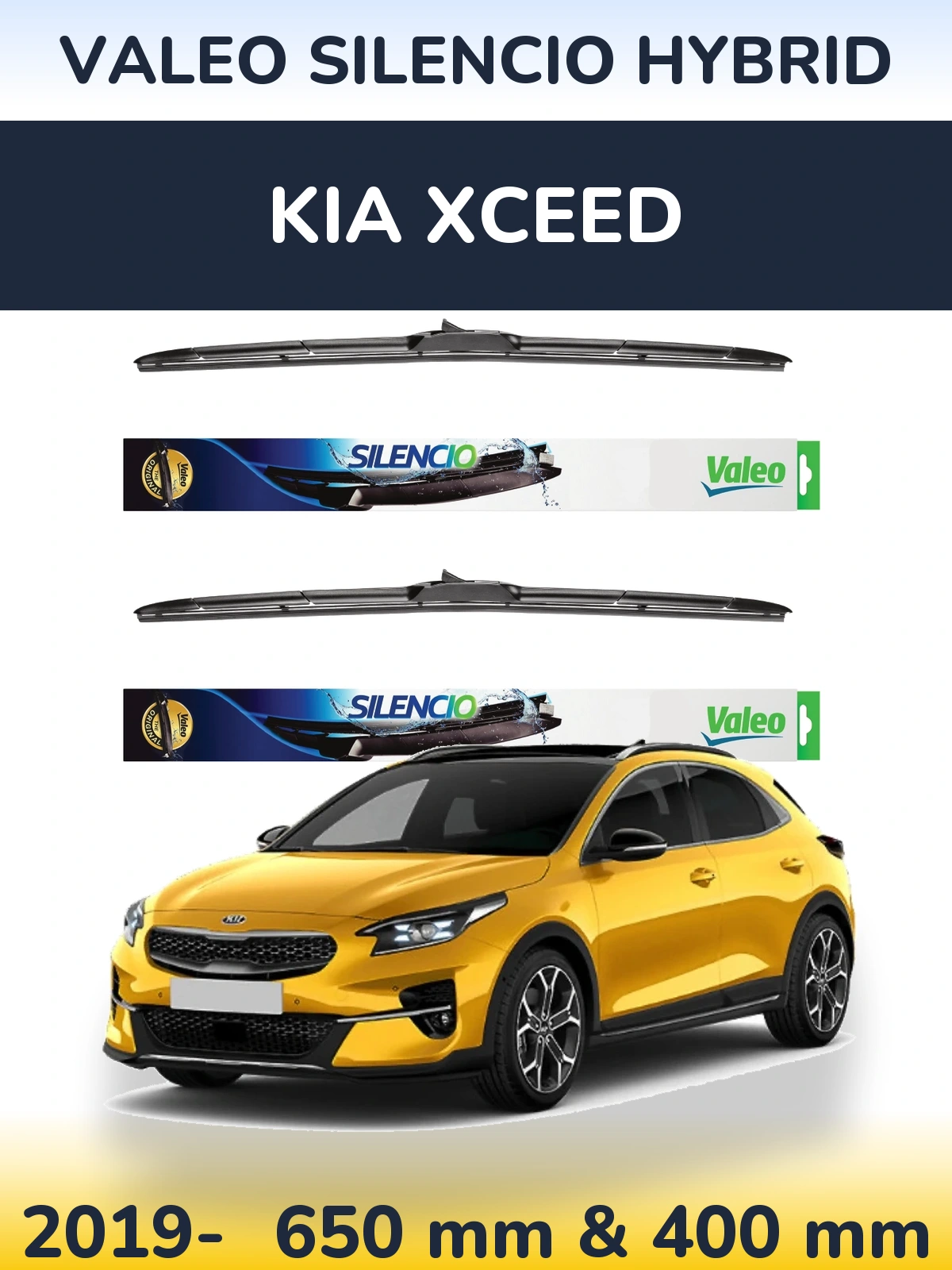 Torkarblad Valeo Silencio Hybrid för KIA XCeed