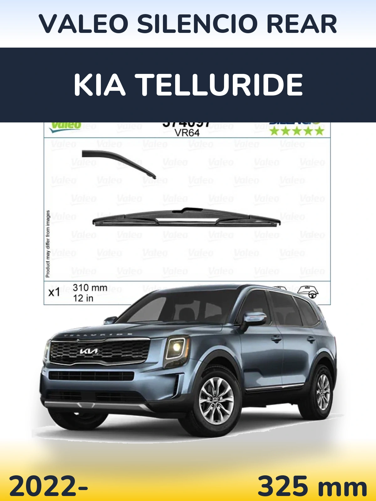 Torkarblad Valeo Silencio Rear för KIA Telluride