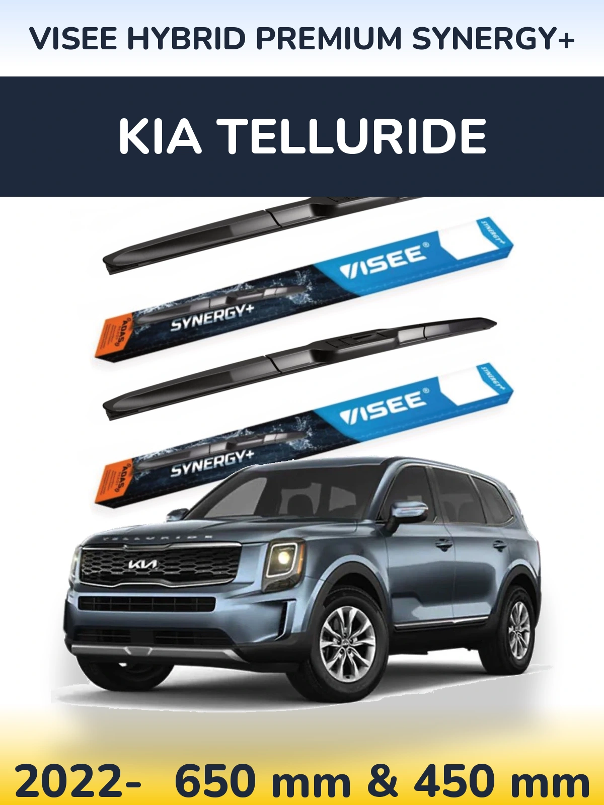 Torkarblad VISEE HYBRID PREMIUM SYNERGY+ för KIA Telluride