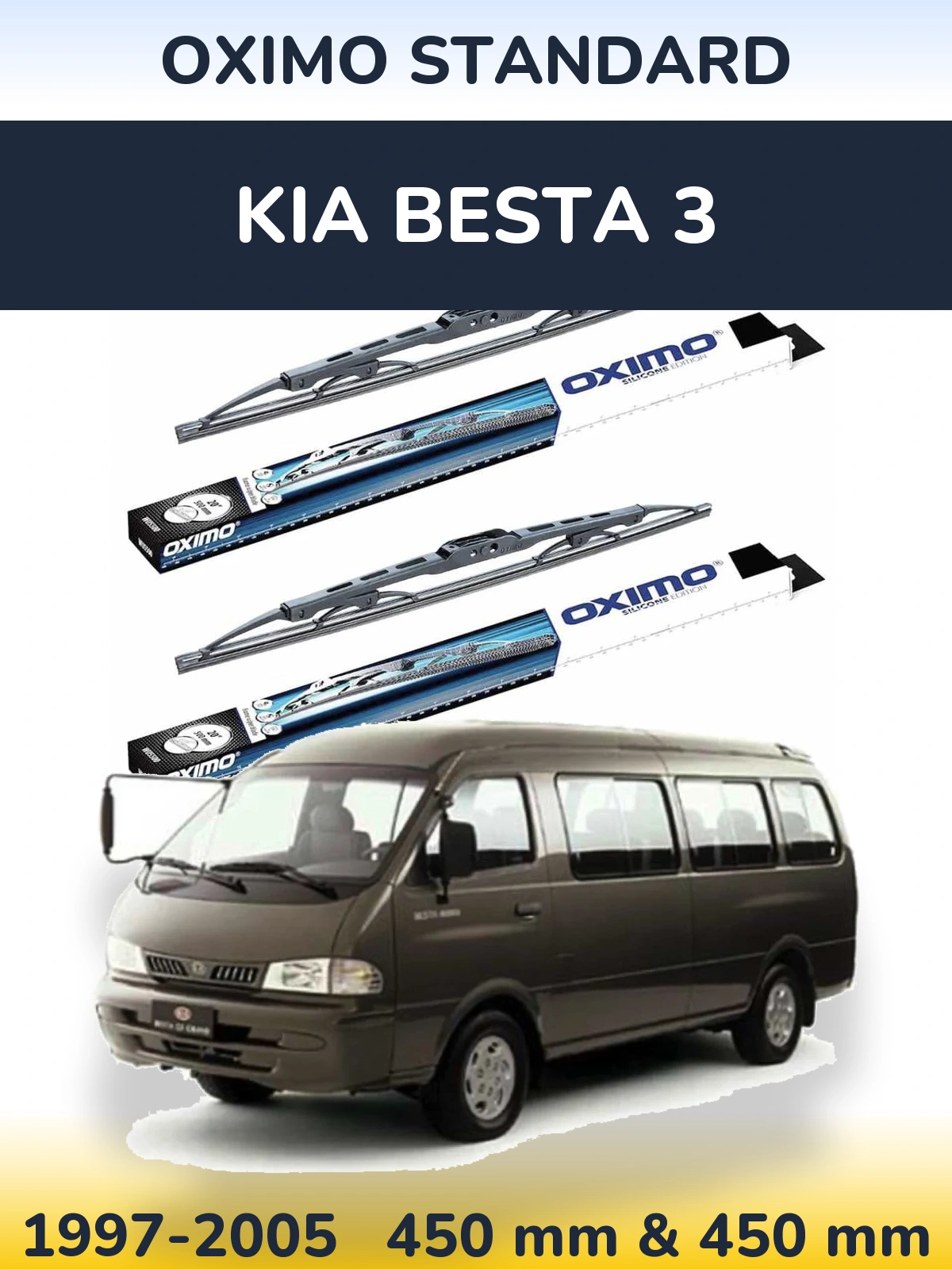 Torkarblad Oximo Standard för KIA Besta 3