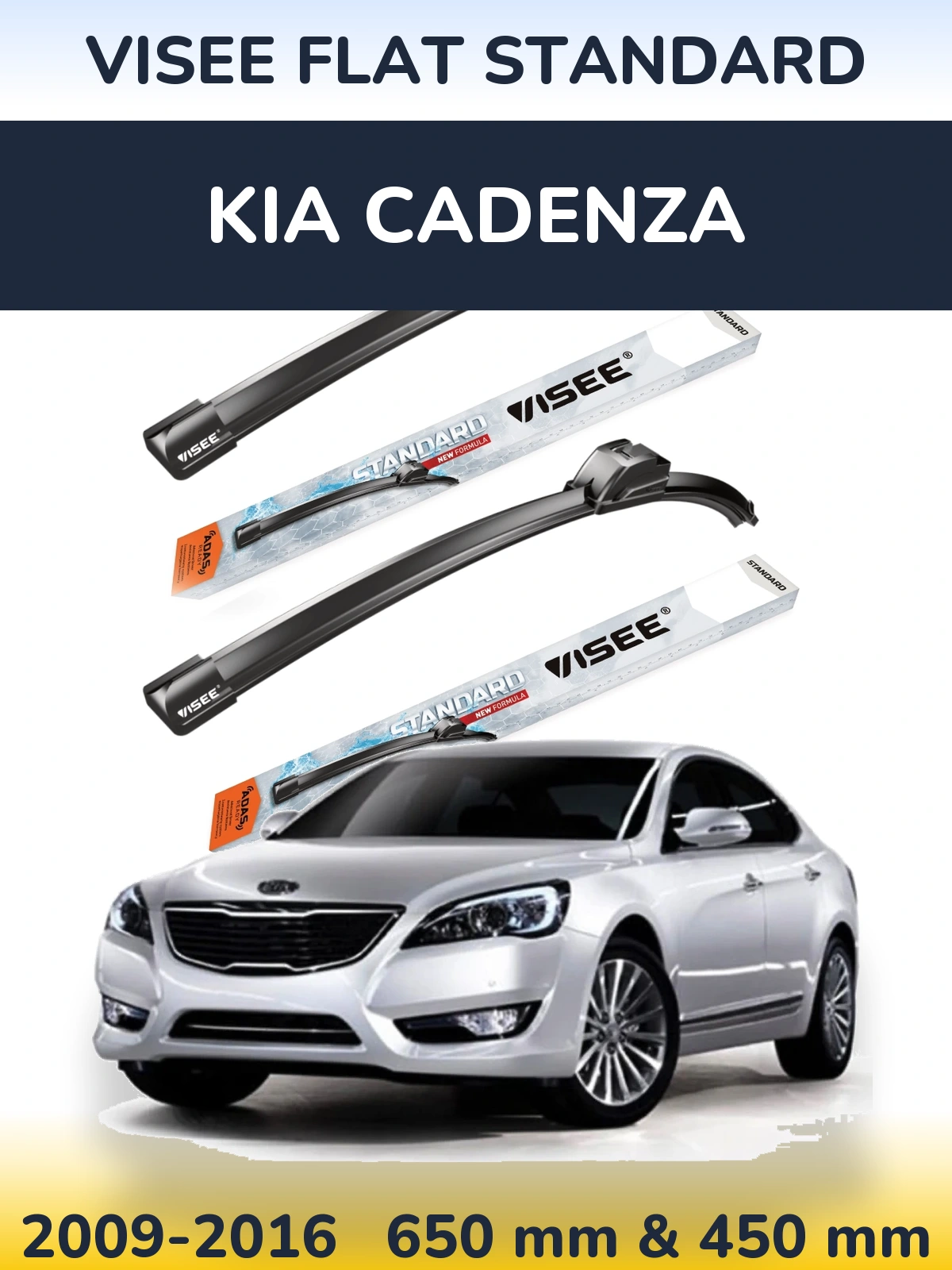 Torkarblad VISEE FLAT STANDARD för KIA Cadenza
