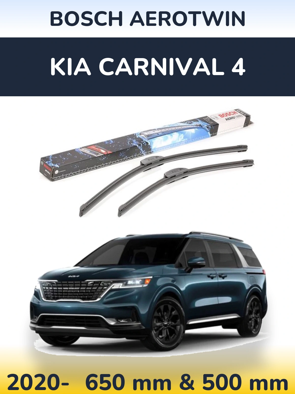 Torkarblad BOSCH AeroTwin för KIA Carnival 4
