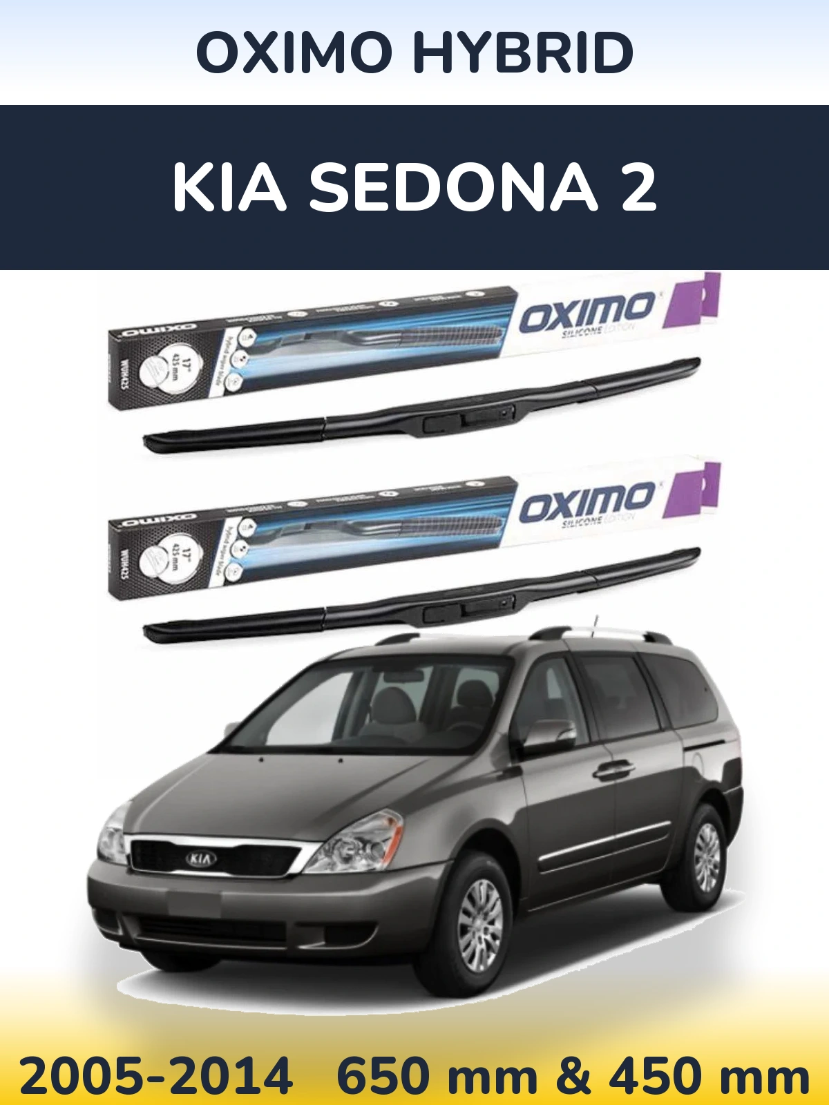 Torkarblad Oximo Hybrid för KIA Sedona 2