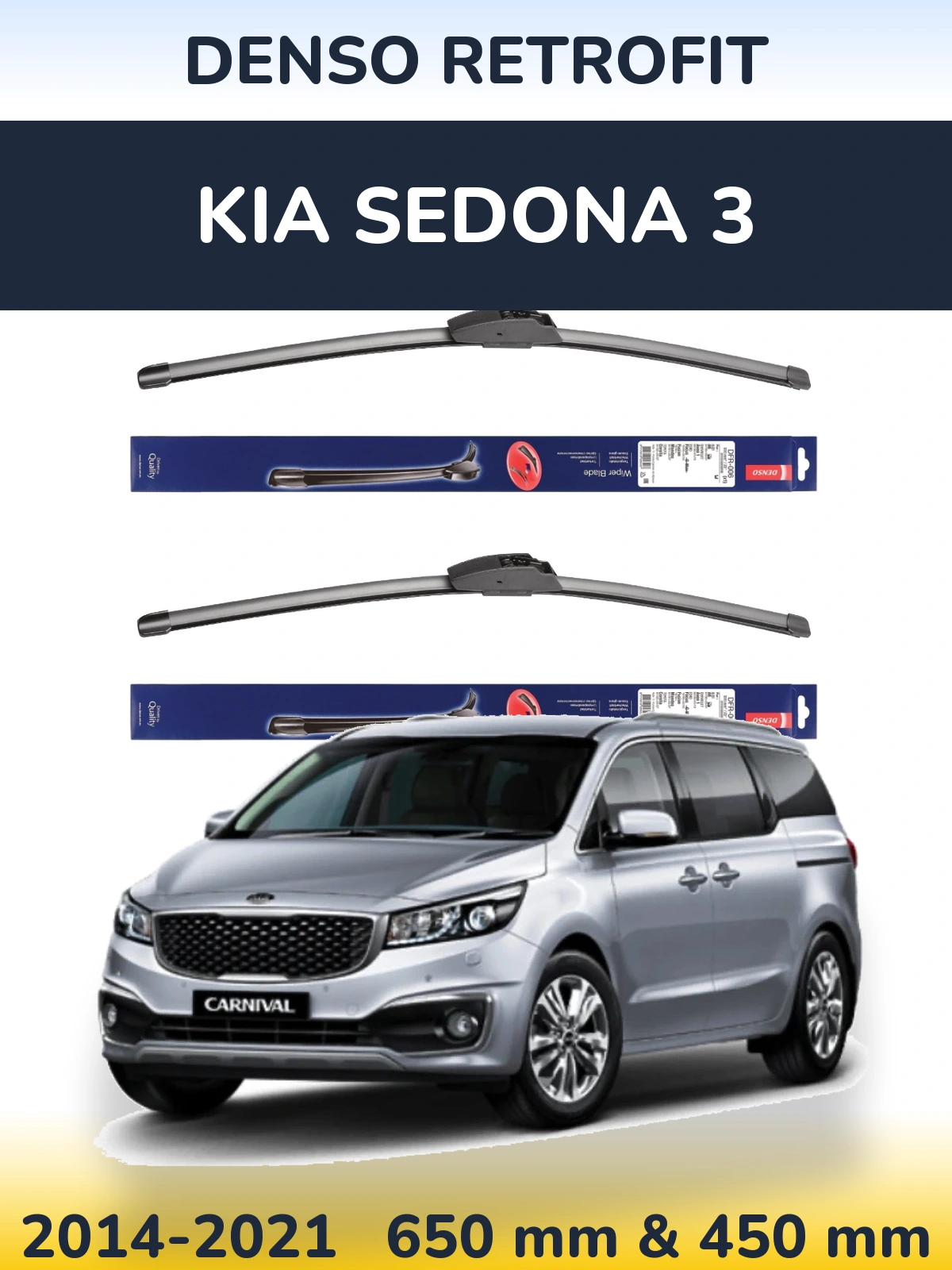 Torkarblad Denso Retrofit för KIA Sedona 3