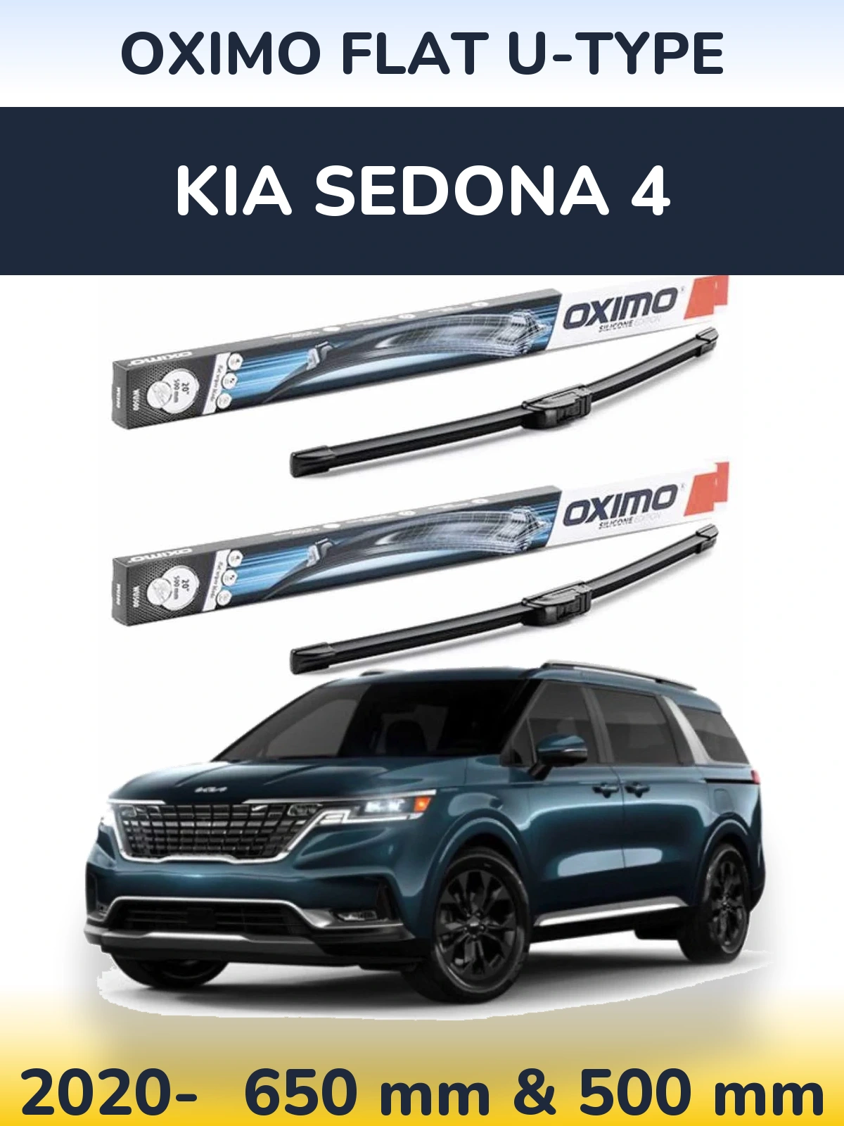 Torkarblad Oximo Flat U-type för KIA Sedona 4