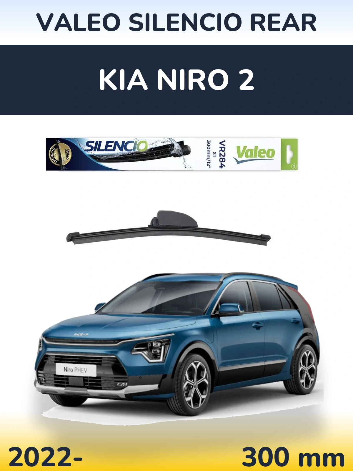 Torkarblad Valeo Silencio Rear för KIA Niro 2