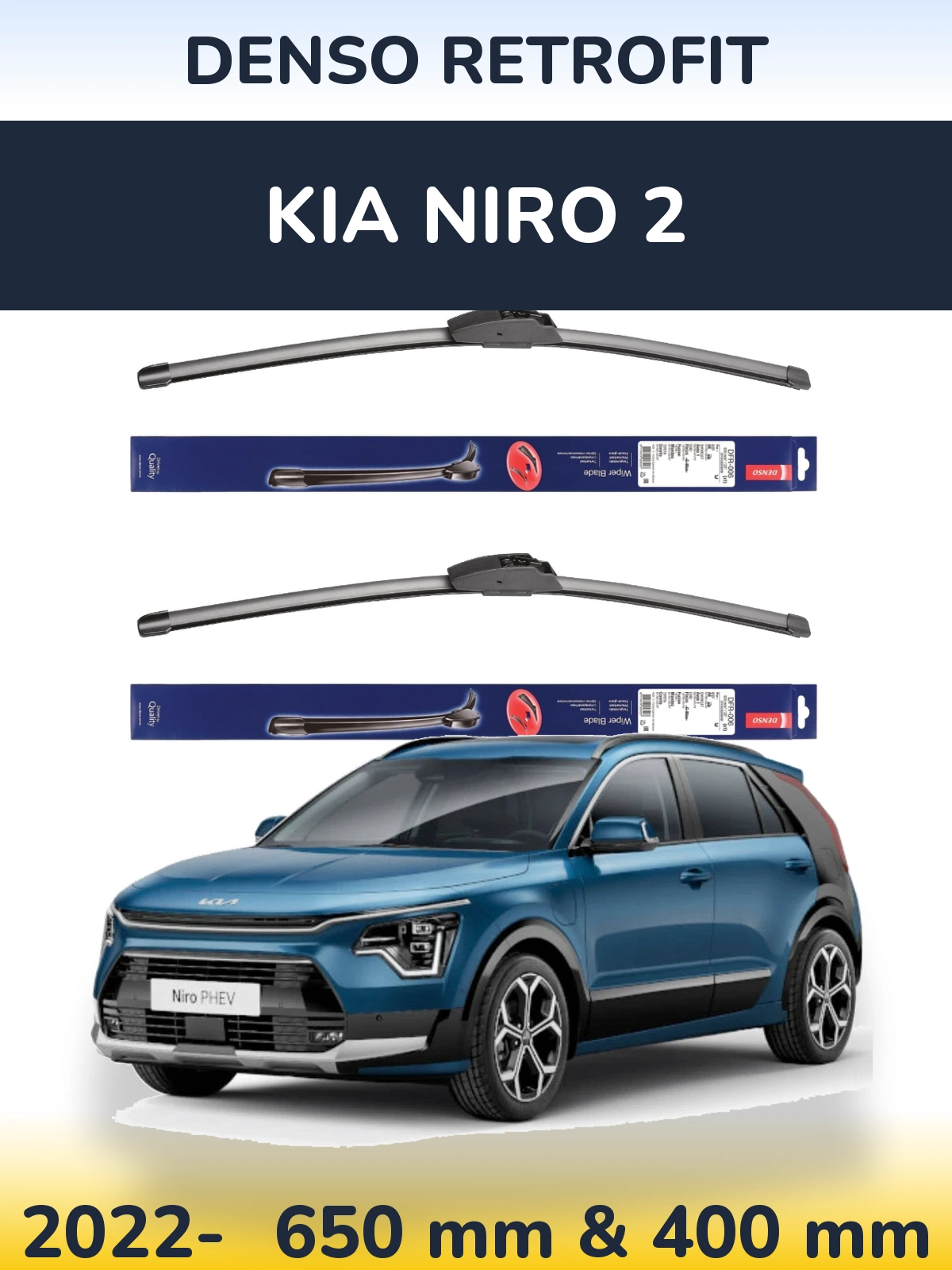 Torkarblad Denso Retrofit för KIA Niro 2