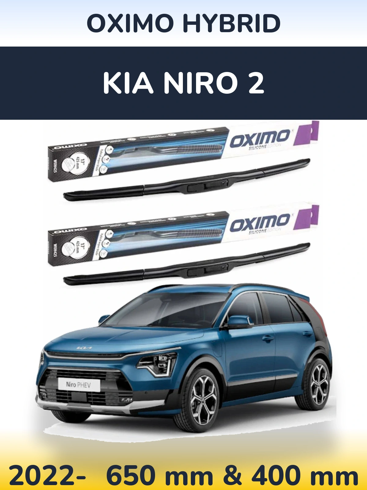 Torkarblad Oximo Hybrid för KIA Niro 2
