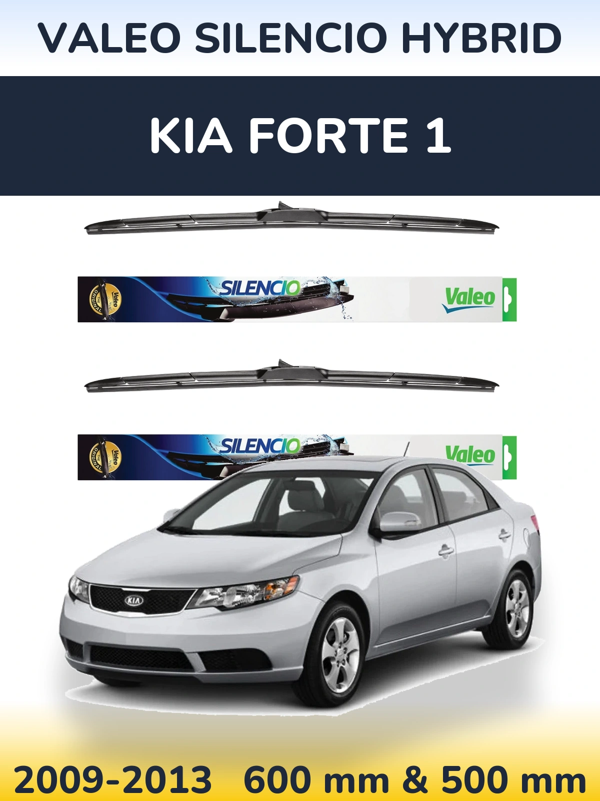 Torkarblad Valeo Silencio Hybrid för KIA Forte 1