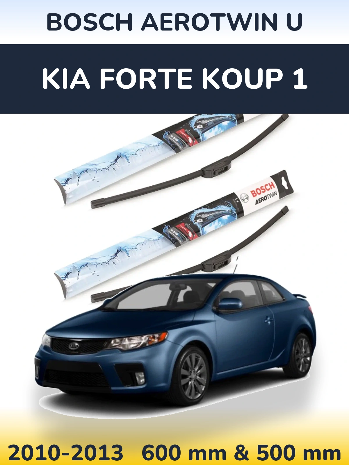 Torkarblad BOSCH AeroTwin U för KIA Forte Koup 1
