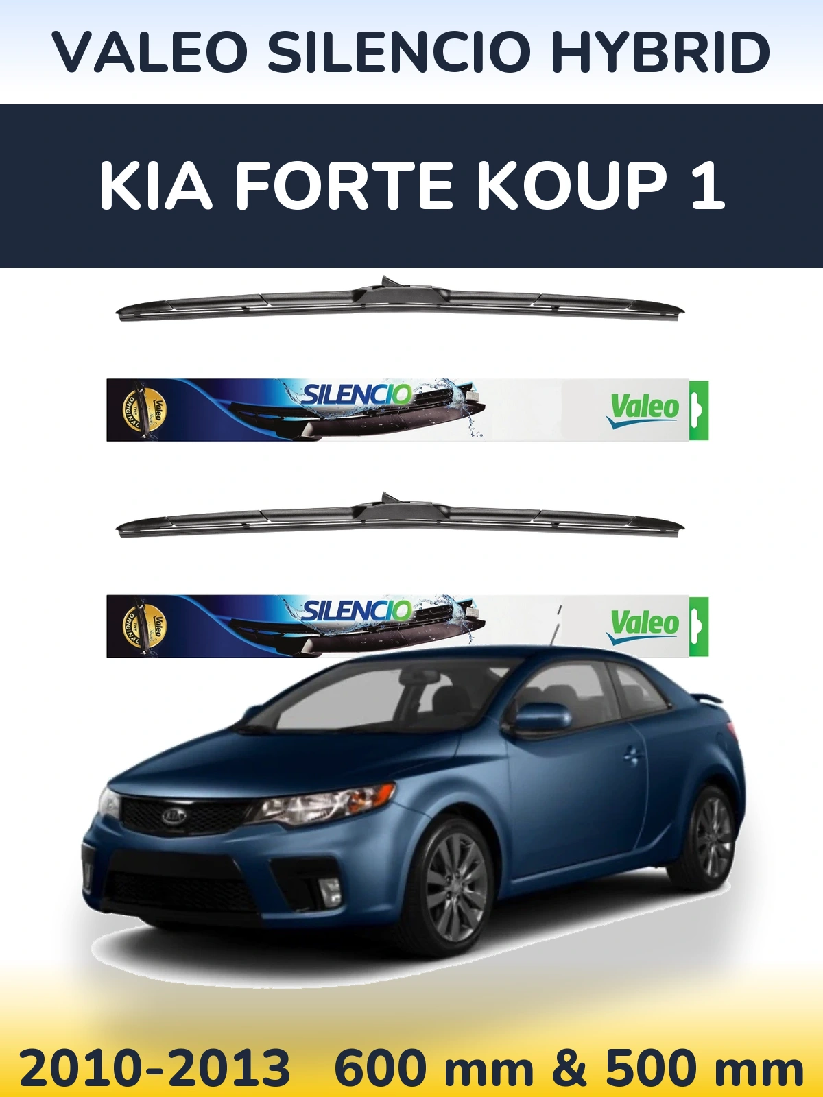 Torkarblad Valeo Silencio Hybrid för KIA Forte Koup 1