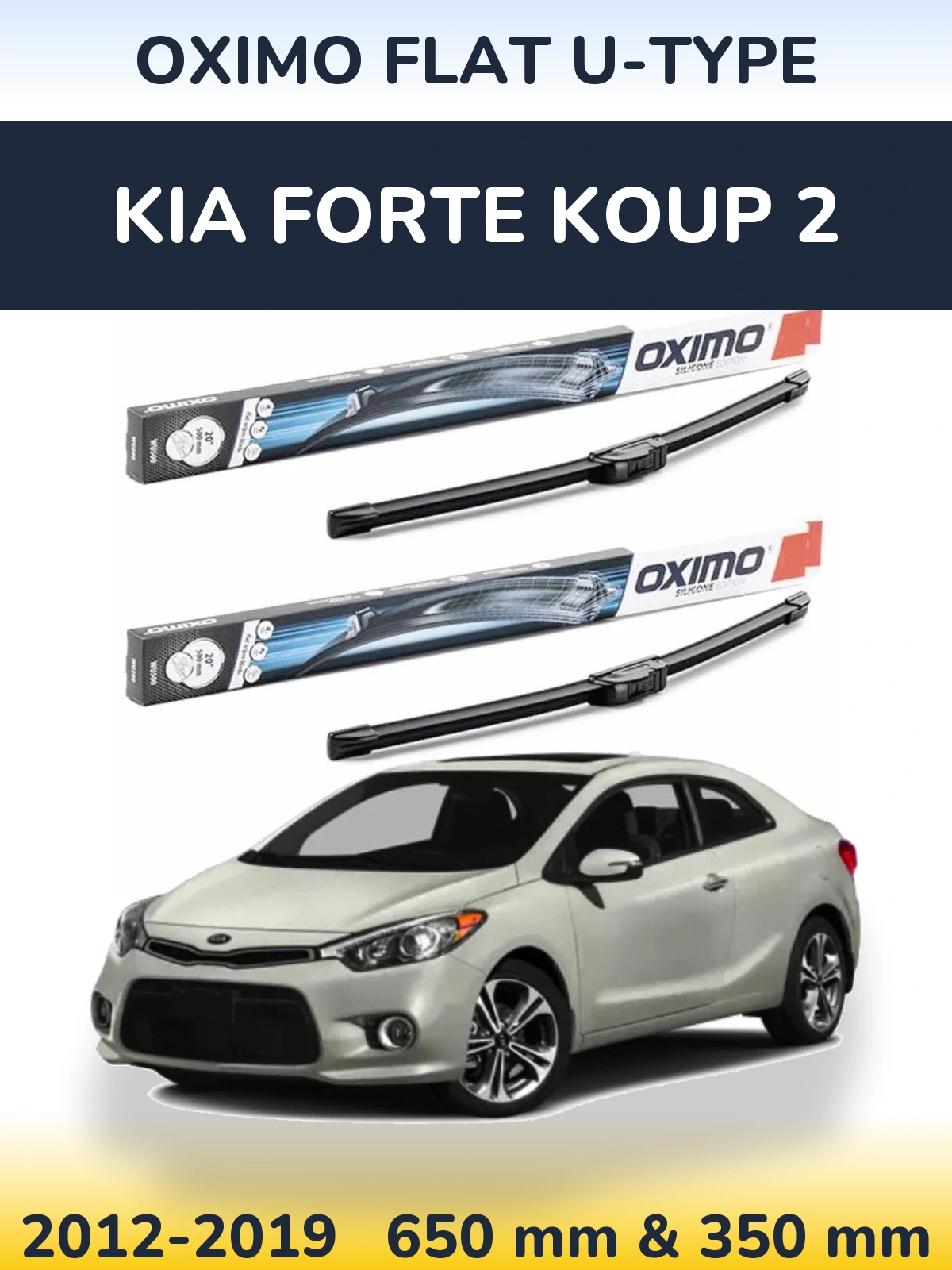 Torkarblad Oximo Flat U-type för KIA Forte Koup 2