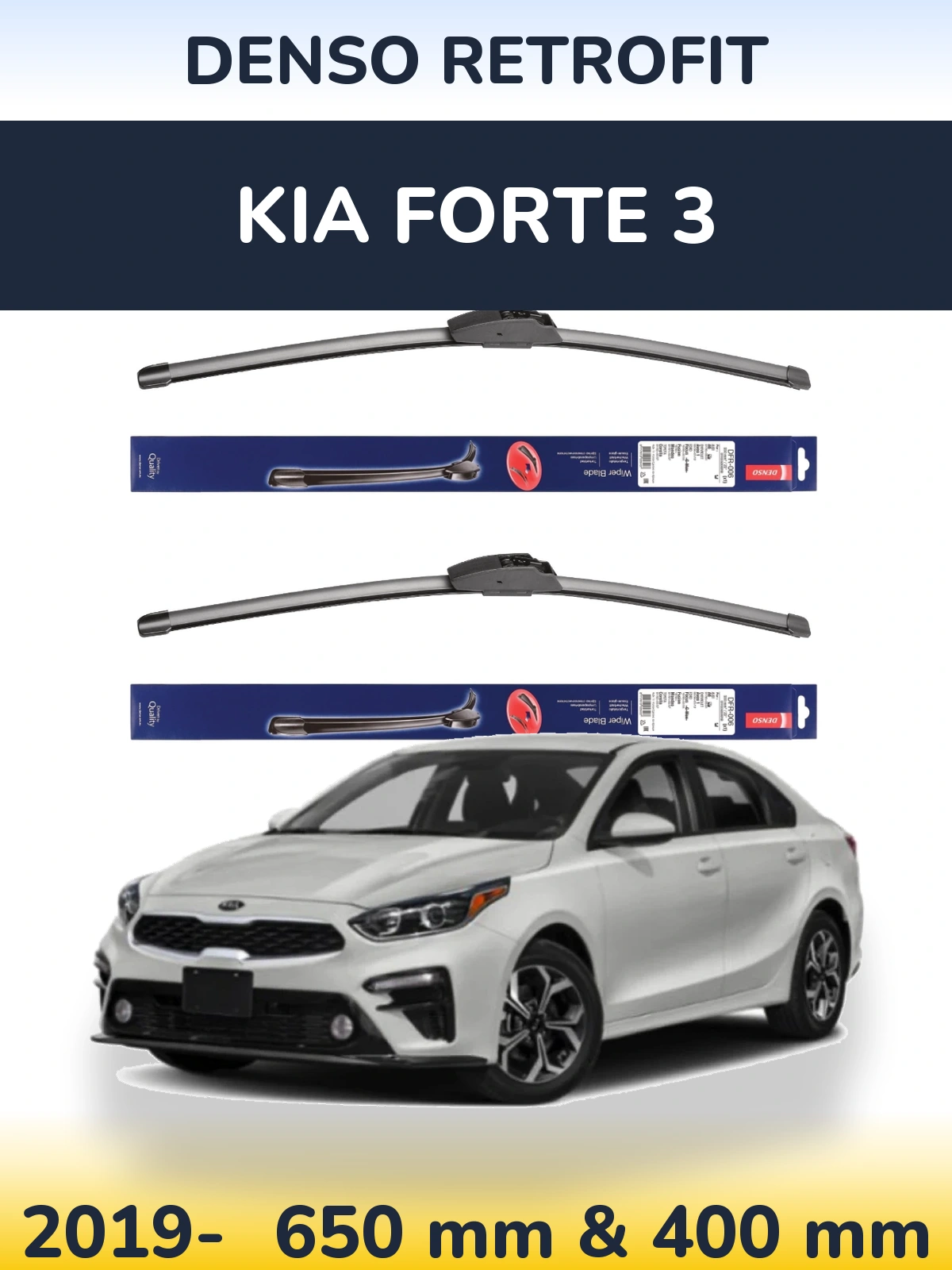Torkarblad Denso Retrofit för KIA Forte 3