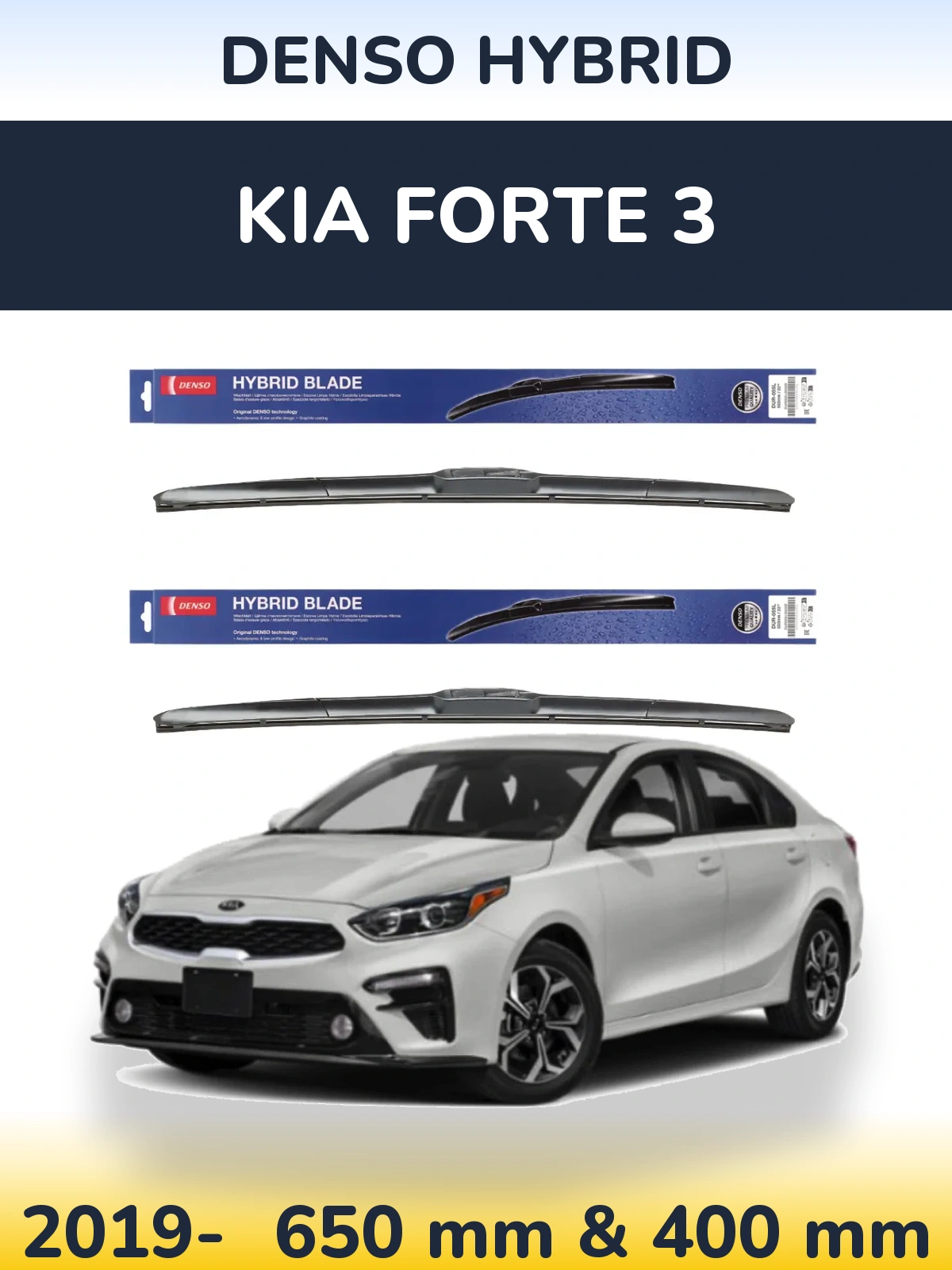 Torkarblad Denso Hybrid för KIA Forte 3