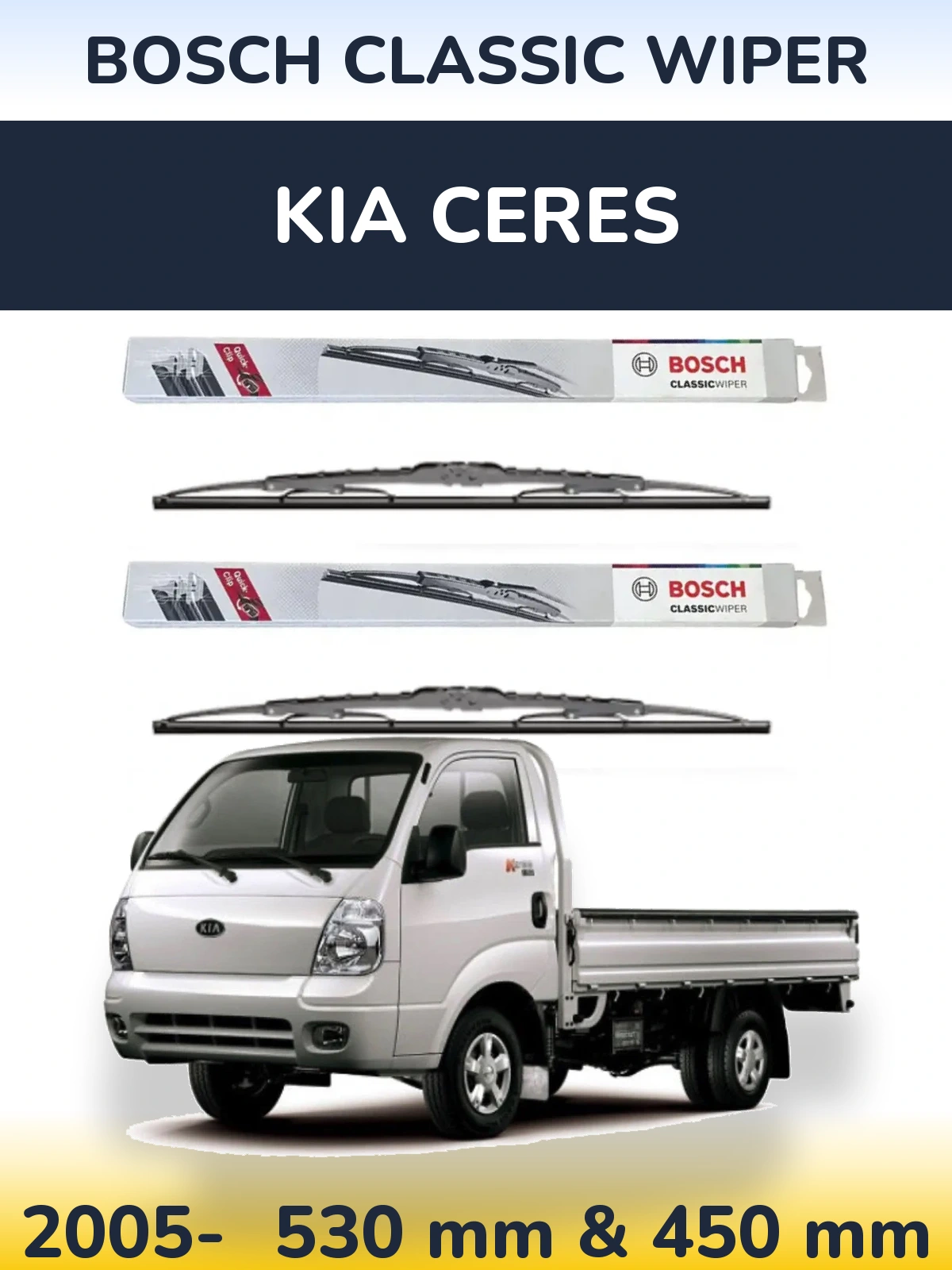 Torkarblad BOSCH Classic Wiper för KIA Ceres