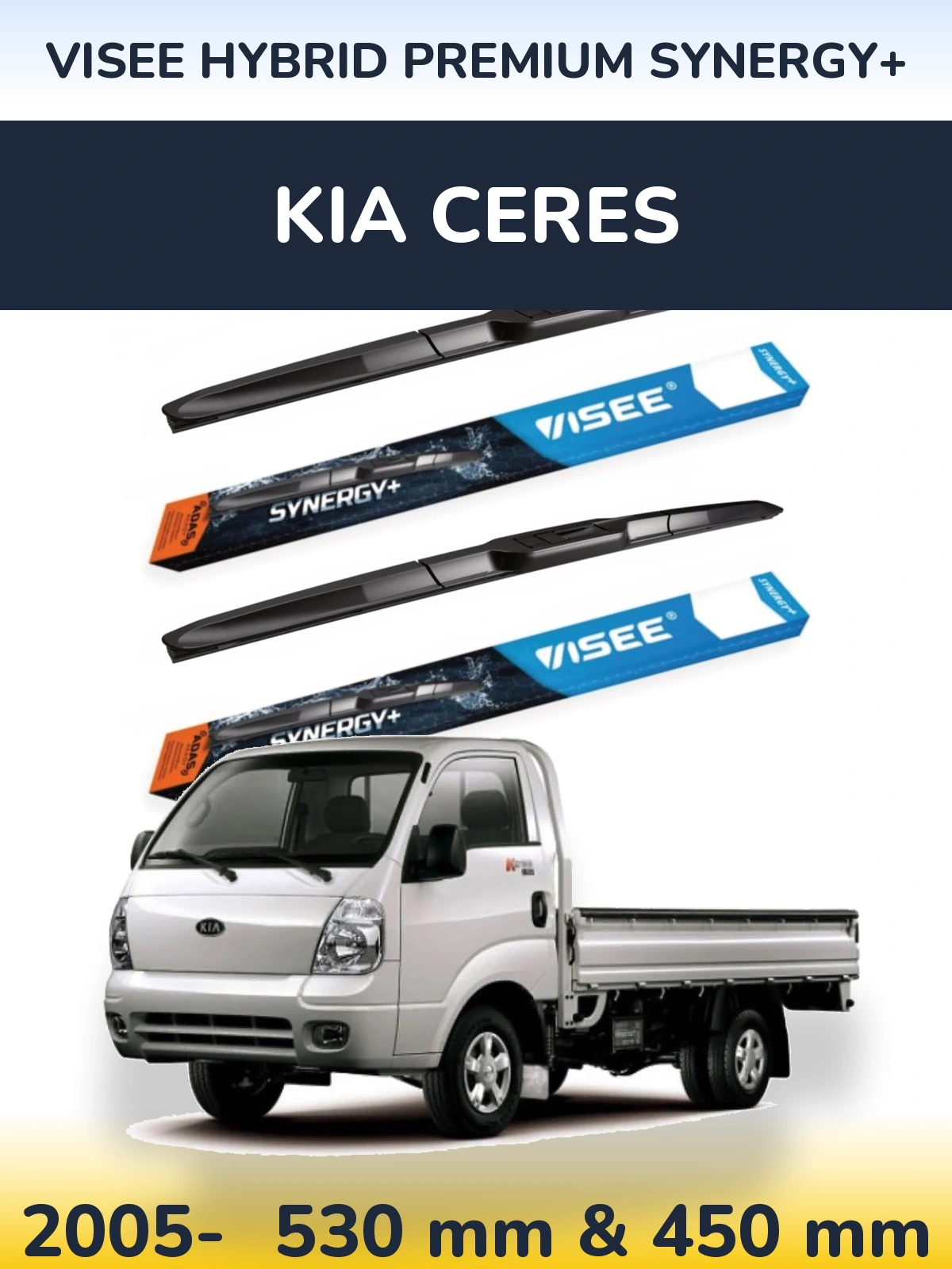 Torkarblad VISEE HYBRID PREMIUM SYNERGY+ för KIA Ceres