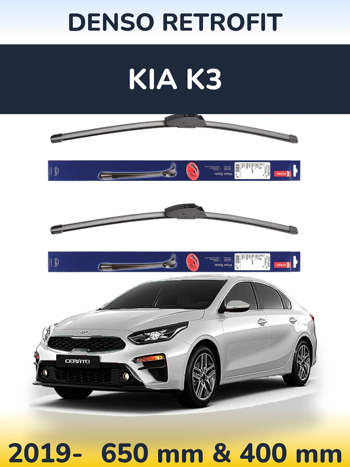 Torkarblad Denso Retrofit för KIA K3
