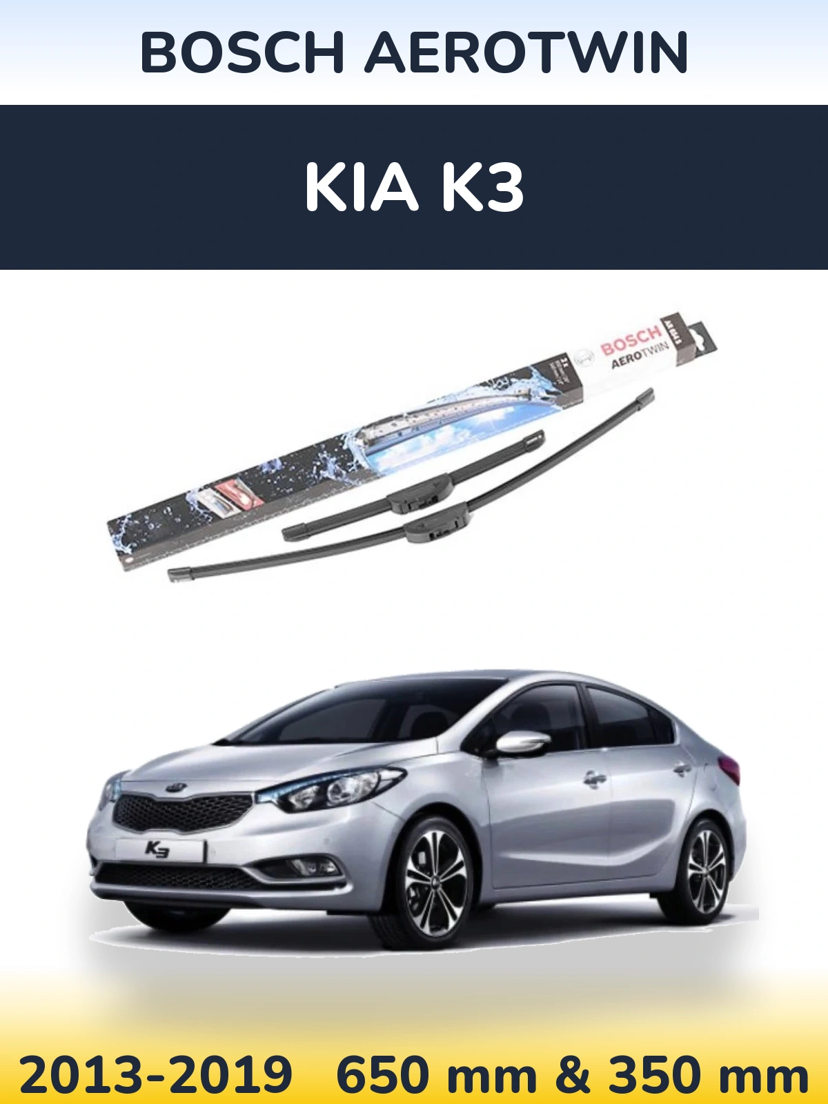 Torkarblad BOSCH AeroTwin för KIA K3
