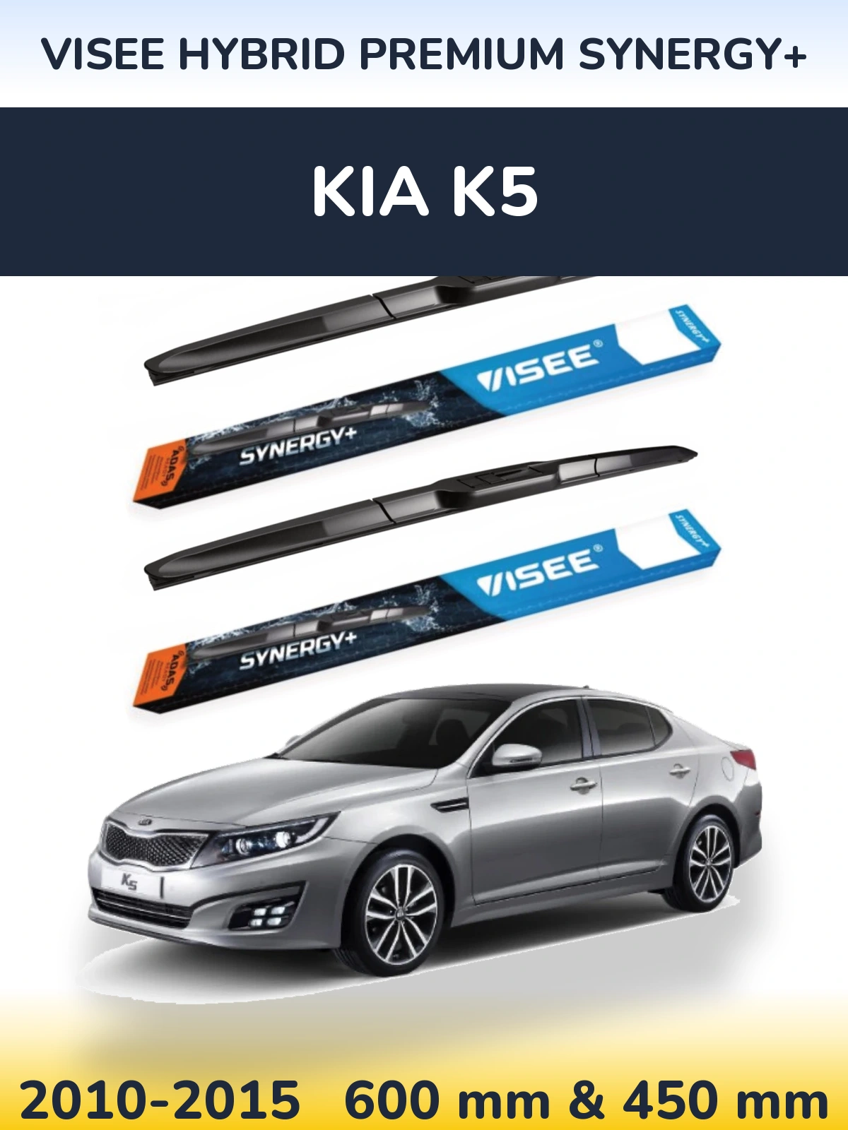 Torkarblad VISEE HYBRID PREMIUM SYNERGY+ för KIA K5