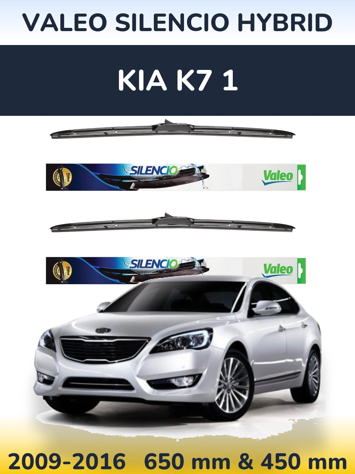 Torkarblad Valeo Silencio Hybrid för KIA K7 1