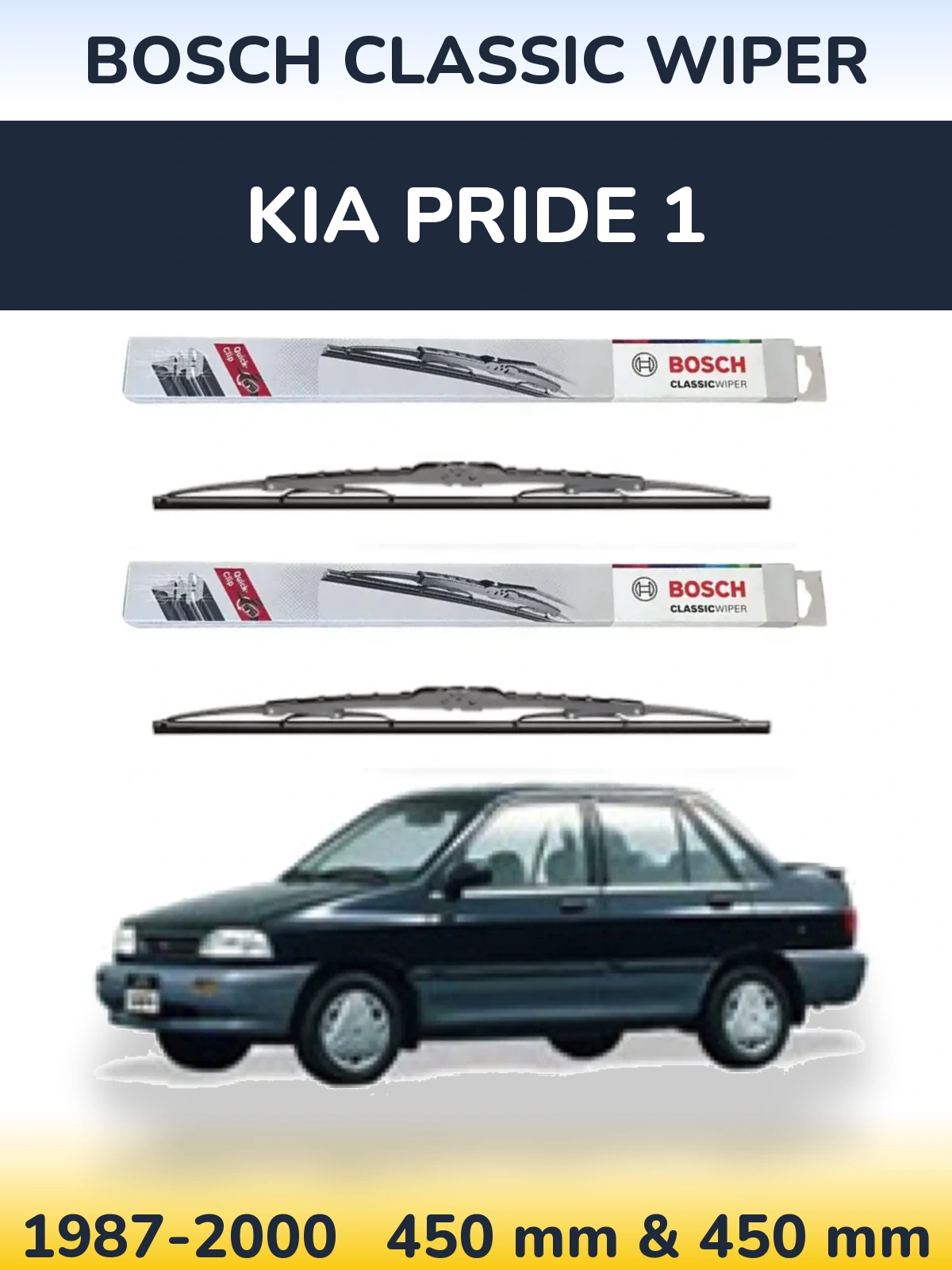 Torkarblad BOSCH Classic Wiper för KIA Pride 1