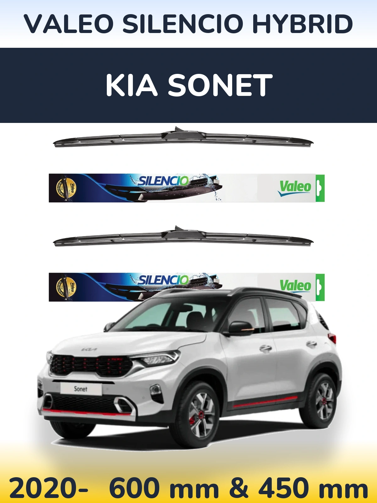 Torkarblad Valeo Silencio Hybrid för KIA Sonet