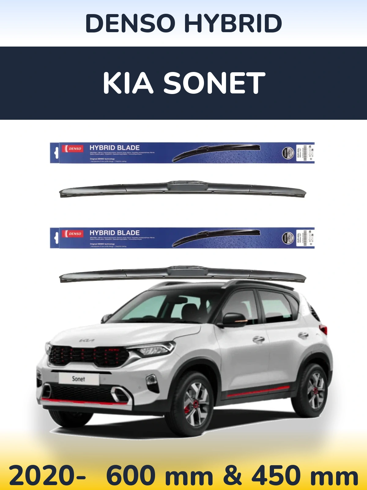 Torkarblad Denso Hybrid för KIA Sonet