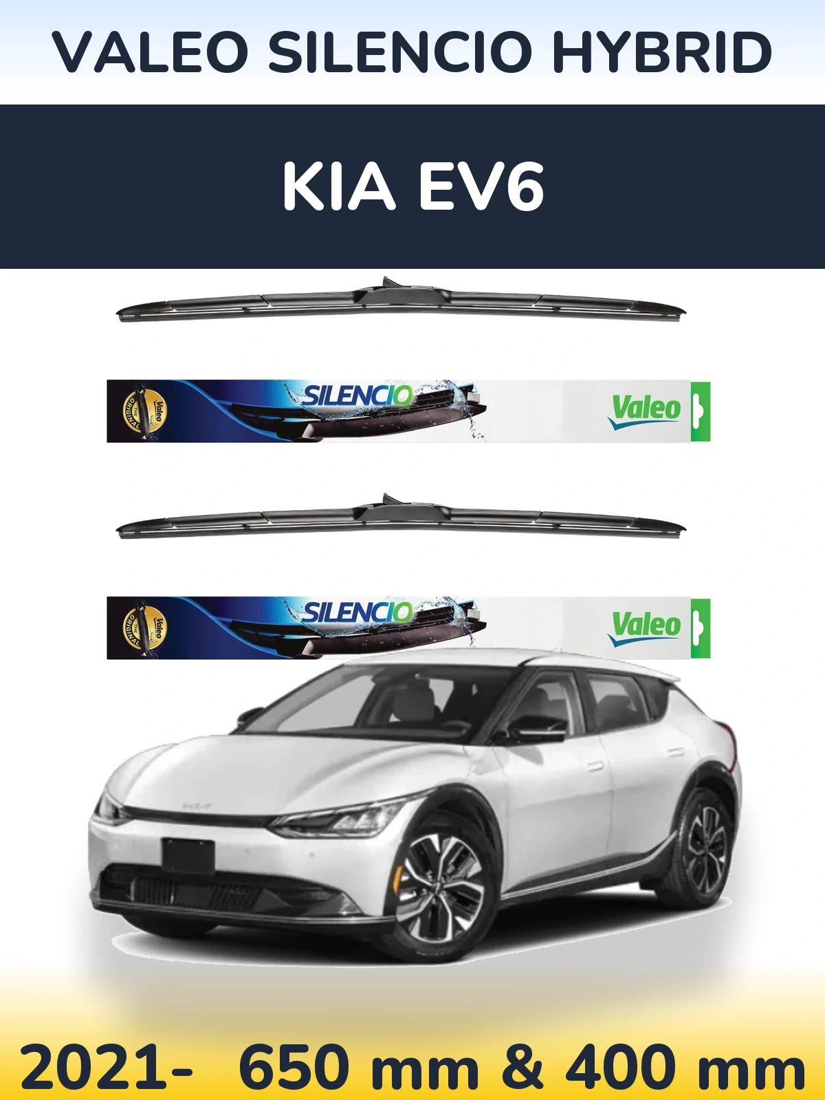 Torkarblad Valeo Silencio Hybrid för KIA EV6