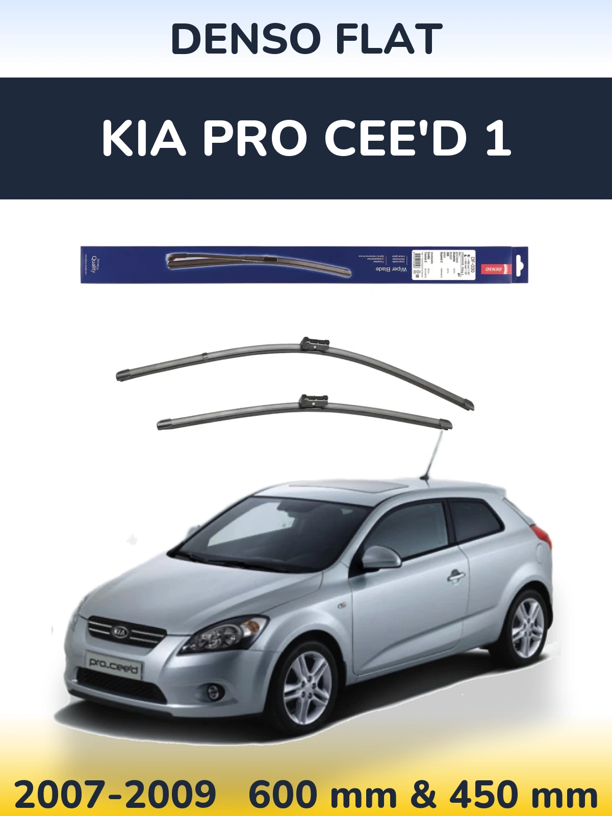 Torkarblad Denso Flat för KIA Pro Cee'd 1