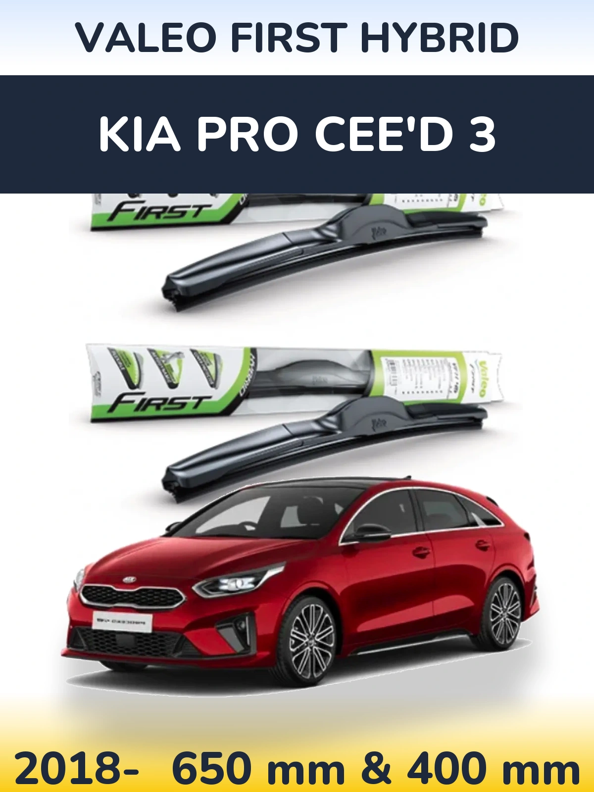 Torkarblad Valeo First Hybrid för KIA Pro Cee'd 3
