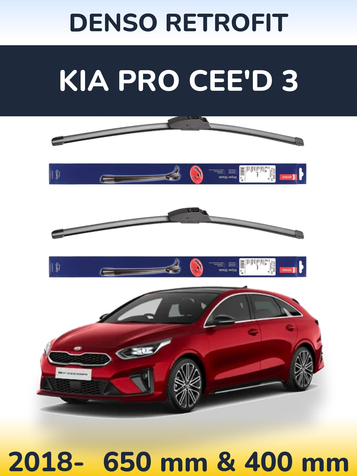 Torkarblad Denso Retrofit för KIA Pro Cee'd 3
