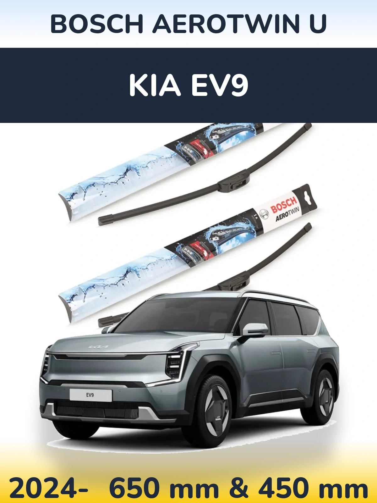 Torkarblad BOSCH AeroTwin U för KIA EV9