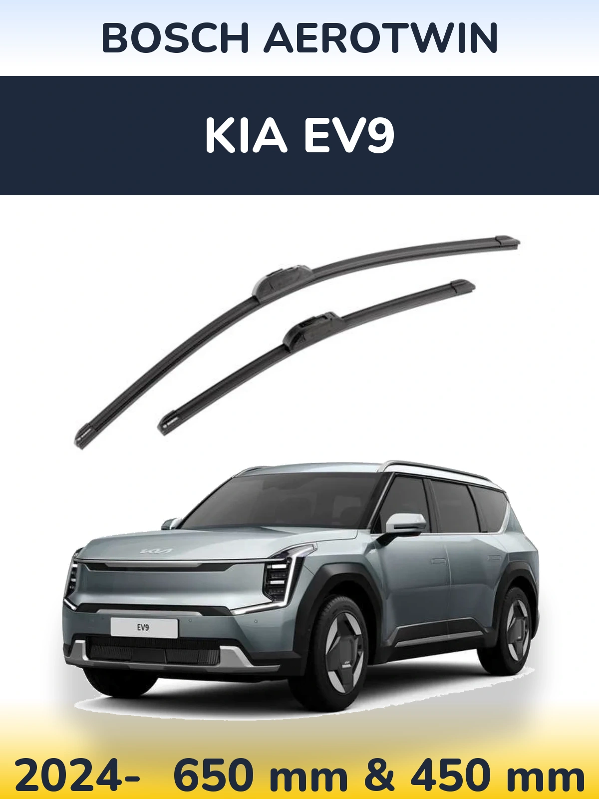 Torkarblad BOSCH AeroTwin för KIA EV9