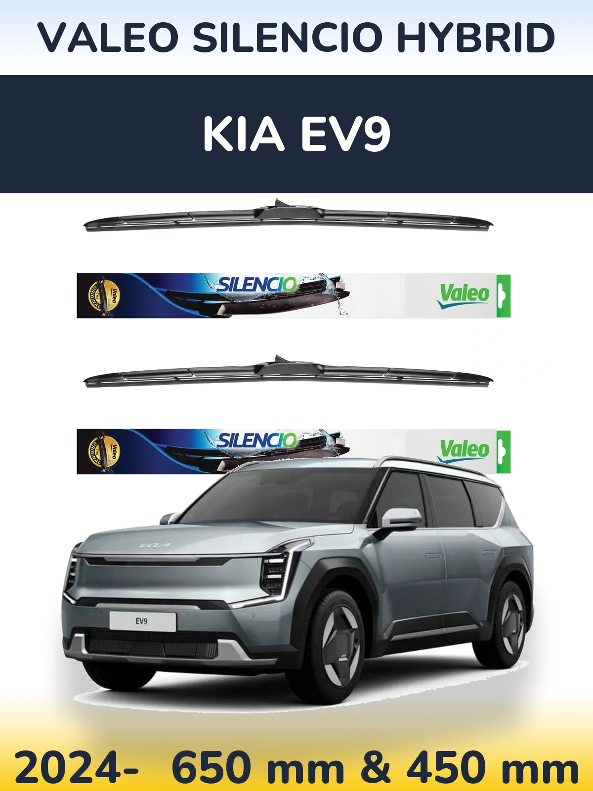 Torkarblad Valeo Silencio Hybrid för KIA EV9