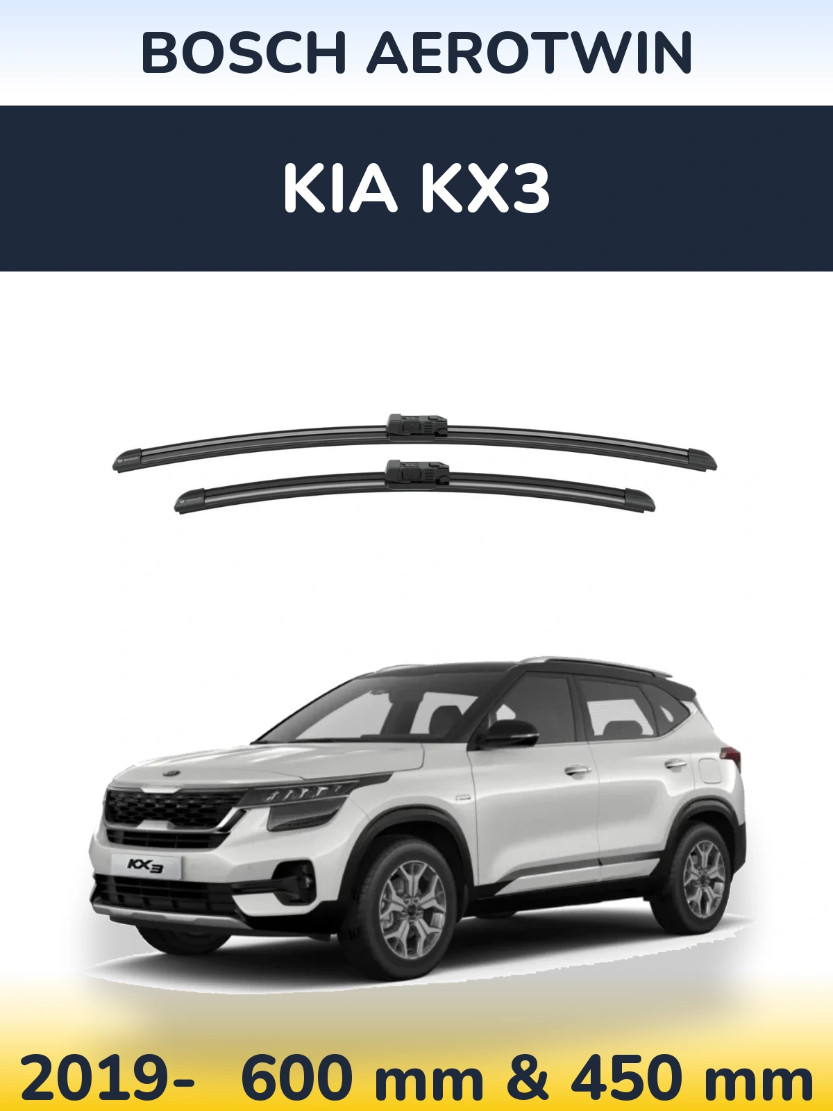 Torkarblad BOSCH AeroTwin för KIA KX3